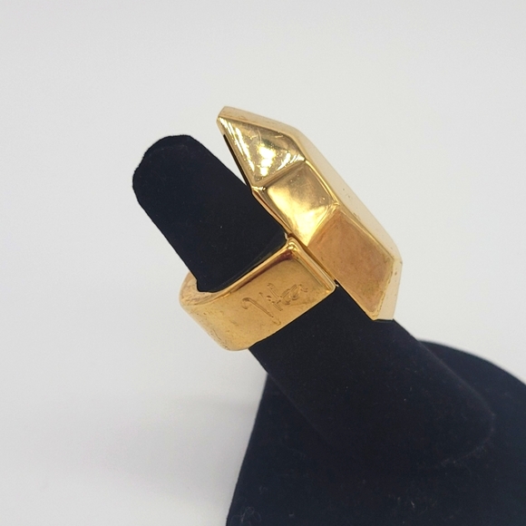 Vita Fede "Attura Ring"  24K Gold-Plated NEW - Picture 4 of 4